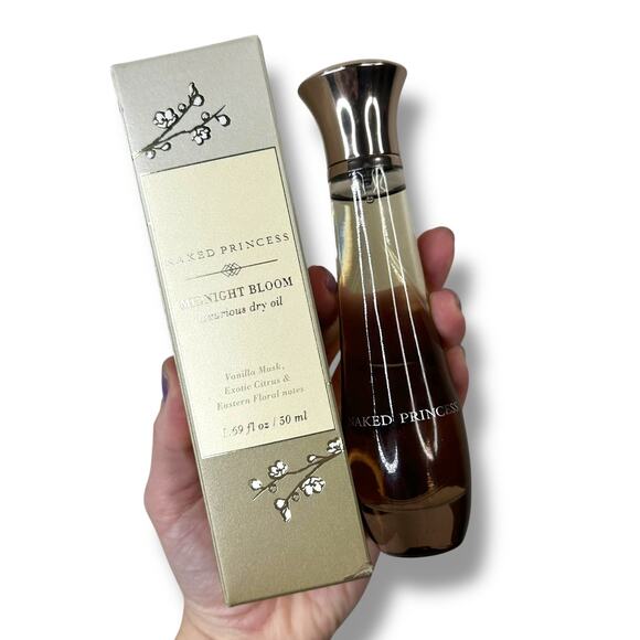 Naked Princess New Midnight Bloom Vanilla Musk Luxurious Dry Body Oil Spray - Picture 1 of 5